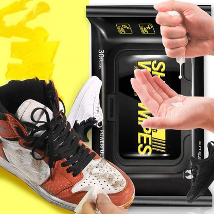 🧼 Natural Sneaker &amp; Shoe Cleaner Wipes (Pack of 80)
