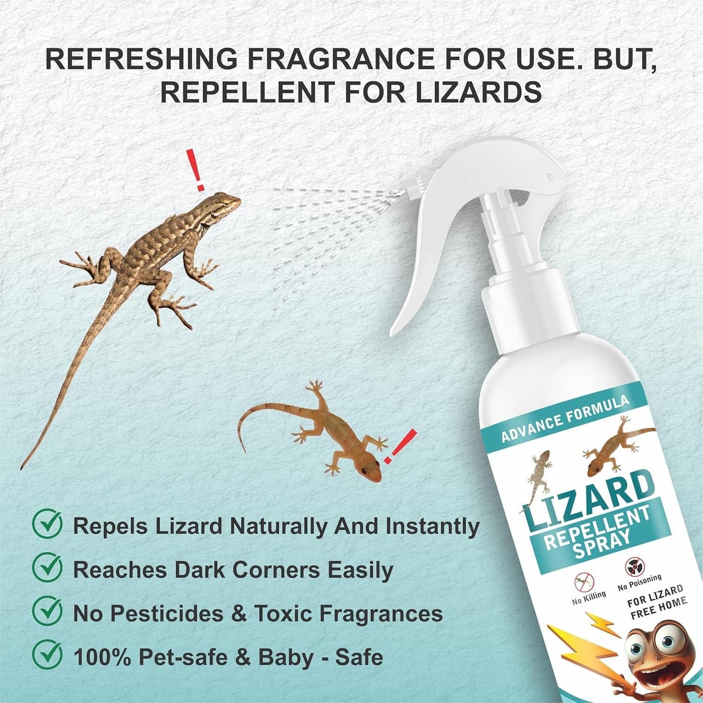 🦎Lizard Repellent for Home Spray – Natural Pest Control Solution (250ML)