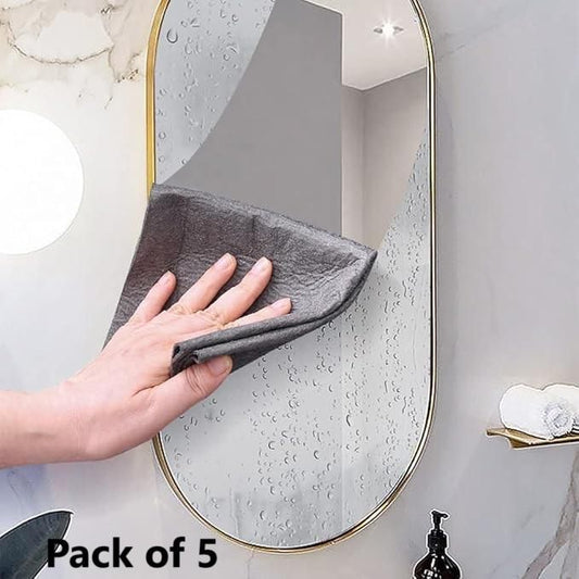 🧽 Magic Microfiber Cleaning Cloth for Dusting (Pack of 5)