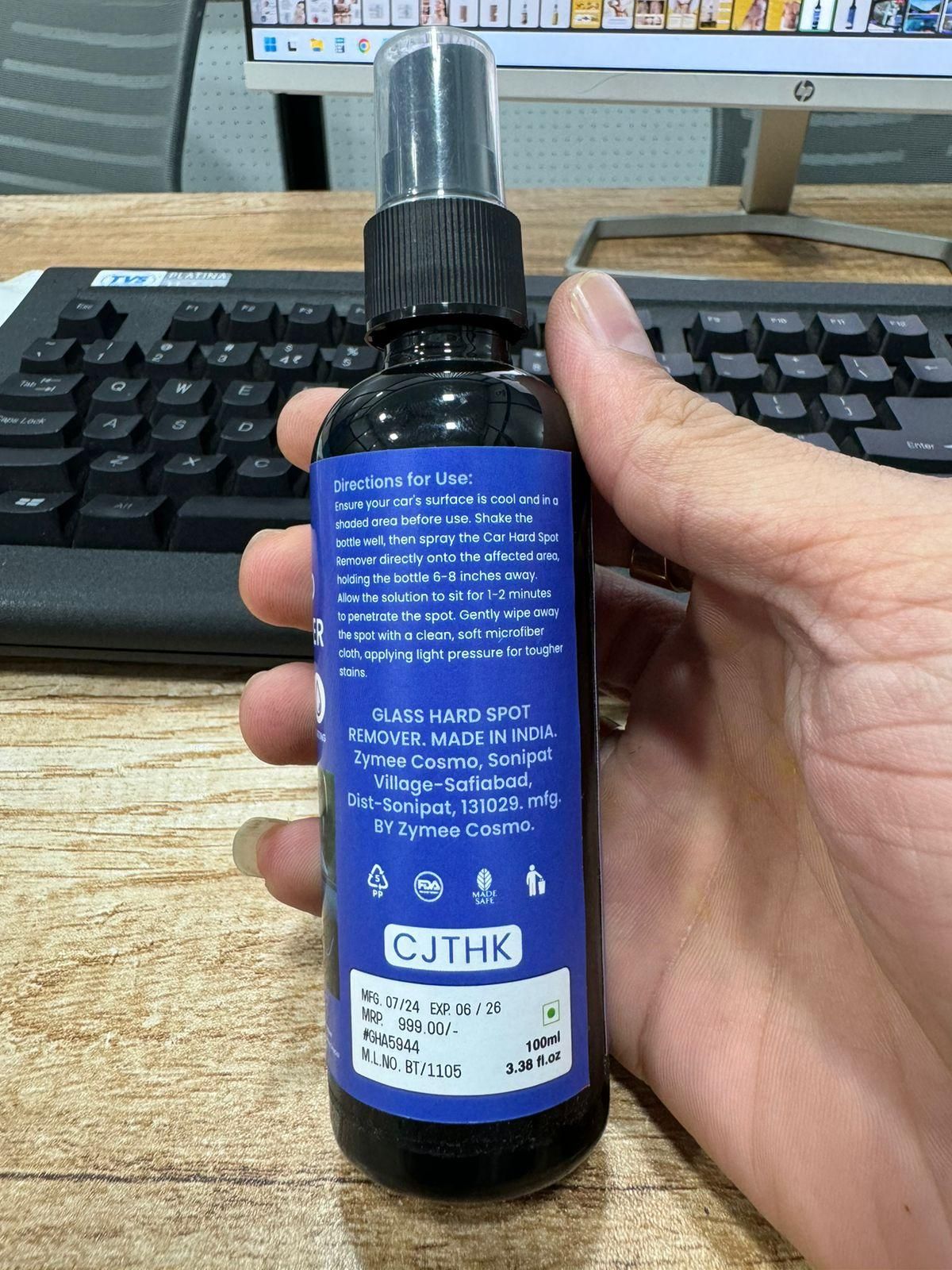 🧴CJTHK Glass Hard Spot Remover 100ml (Pack of 2)