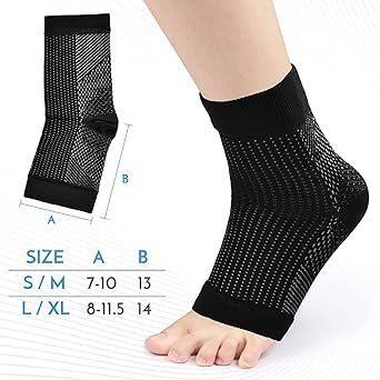 🧦 Swelling Arch Heel Support Socks – Yoga & Sports Protection