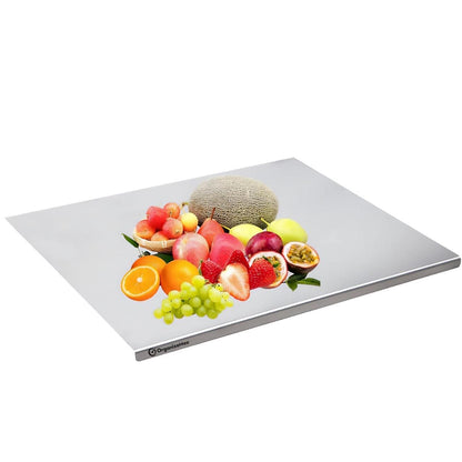 🔪 Stainless Steel Chopping Board (35×31 cm)