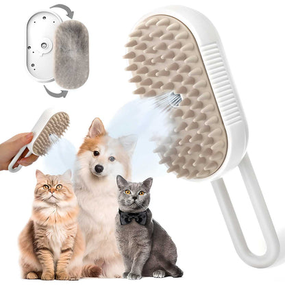 🐕🐈 Gentle Grooming - Steam Brush for Dogs & Cats
