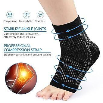 🧦 Swelling Arch Heel Support Socks – Yoga & Sports Protection