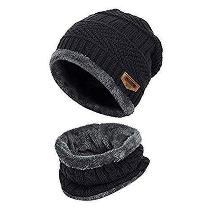 🧣 Unisex Woolen Cap Set – Stylish Winter Essential