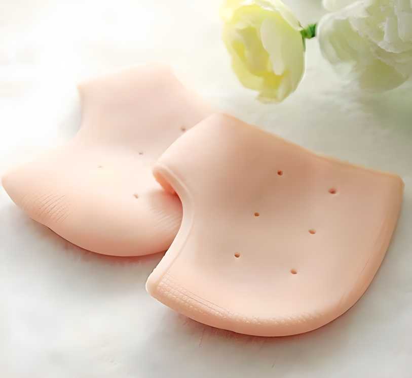 👣 Anti-Crack Silicone Gel Heel Pad (1 Pair) – Foot Care for Cracked & Dry Heels