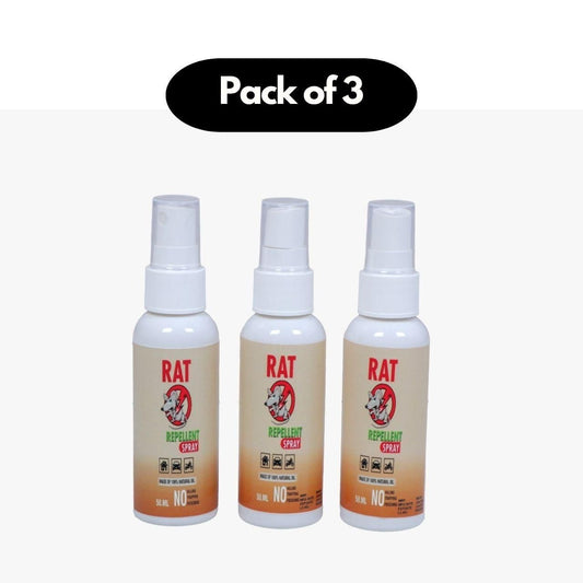 🧴🐭 Rat Repellent Spray 50ML (Pack of 3)