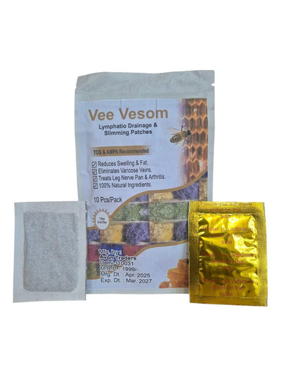 🐝 Bee Venom Lymphatic Drainage & Slimming Patches (Pack of 10)