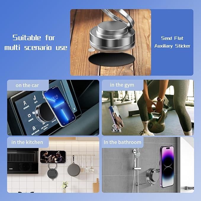 🌀Vacuum Absorption Magnetic Bracket – Foldable Phone Stand