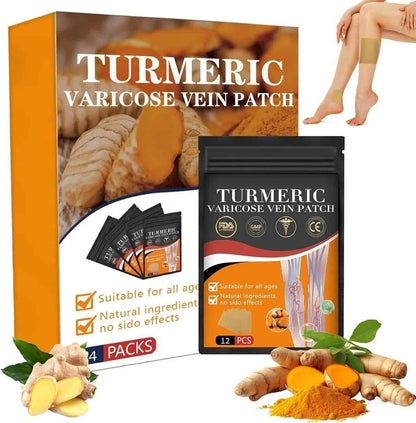 🟡🌿 Turmeric Varicose Vein Patch (Pack of 10)