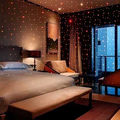 💡USB Star Ceiling Light – Red | Projection Lamp for Car & Room Decor