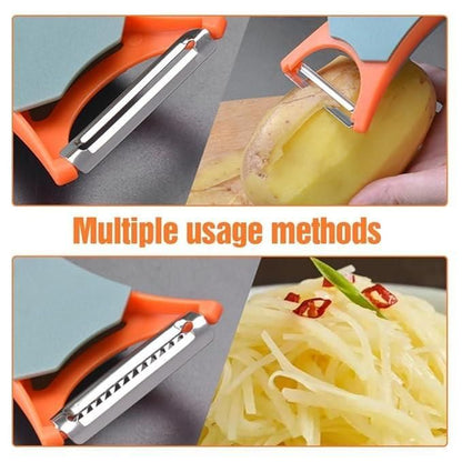 🍏🍎 2 in 1 Fruit Peeler – Multifunctional Stainless Steel Kitchen Tool