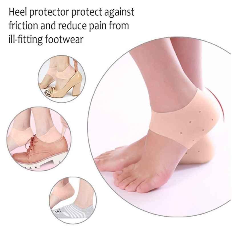 👣 Anti-Crack Silicone Gel Heel Pad (1 Pair) – Foot Care for Cracked & Dry Heels