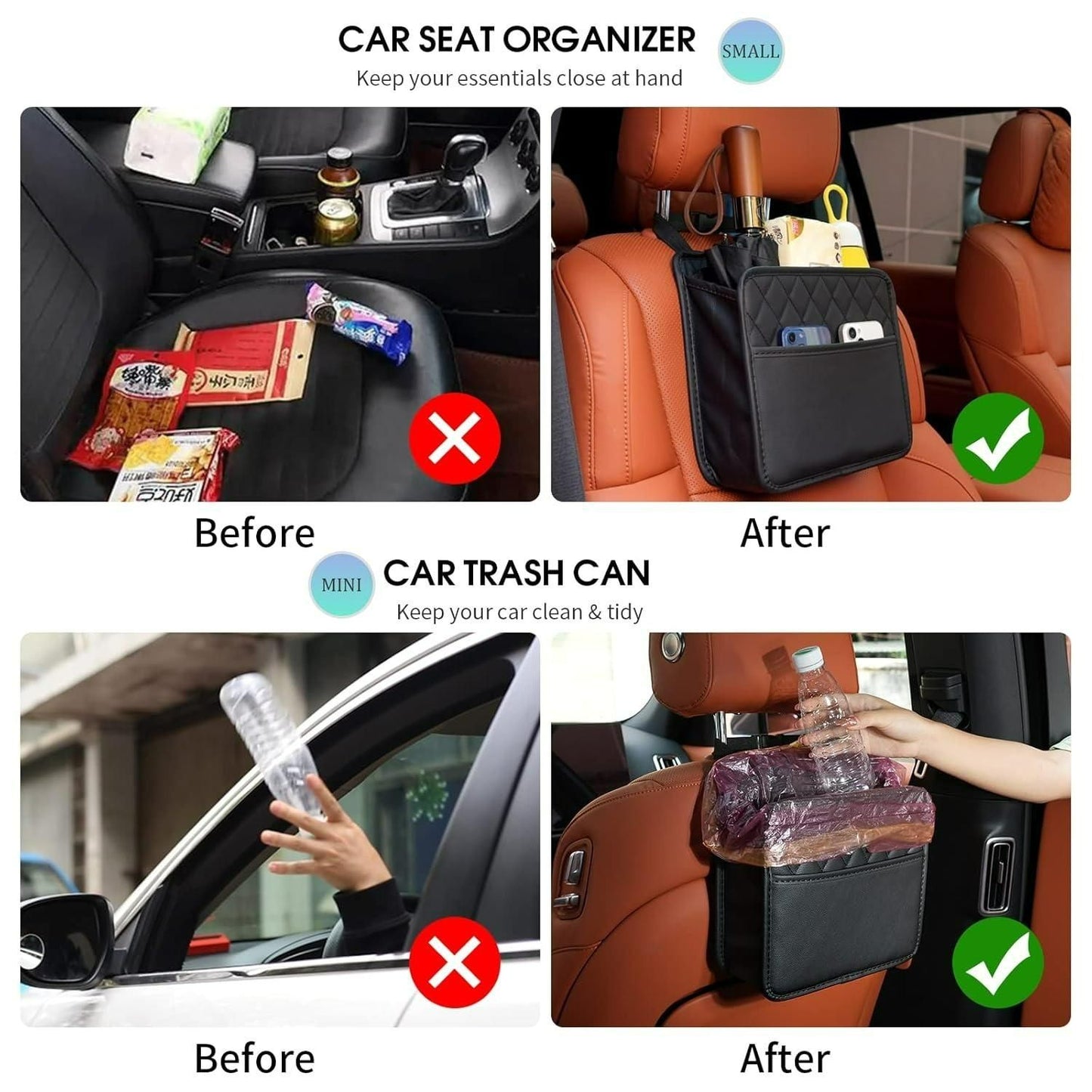 🛻👜Car Seat Back Hanging Bag – Organizer & Protector
