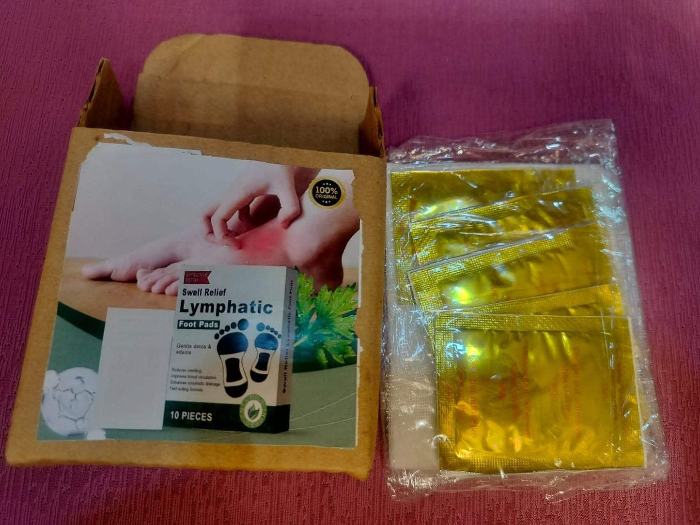 🌿 Swell Relief Lymphatic Foot Pads (Pack of 20)