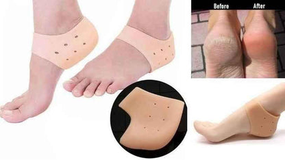 👣 Anti-Crack Silicone Gel Heel Pad (1 Pair) – Foot Care for Cracked & Dry Heels