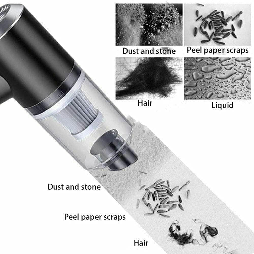 💨 Portable Air Duster & Wireless Vacuum Cleaner – 2-in-1 Dust Blower & Mini Vacuum