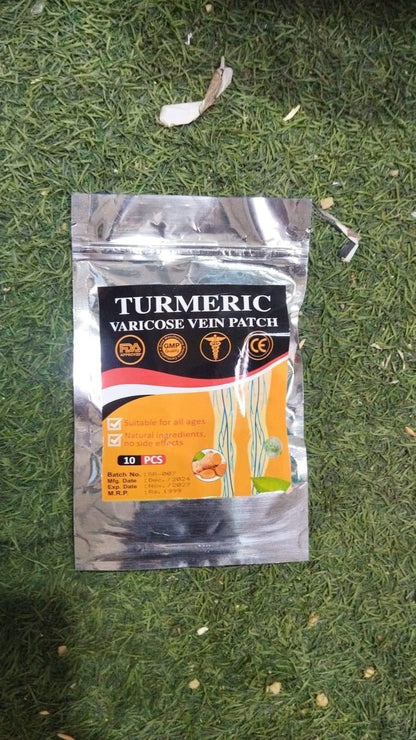 🟡🌿 Turmeric Varicose Vein Patch (Pack of 10)