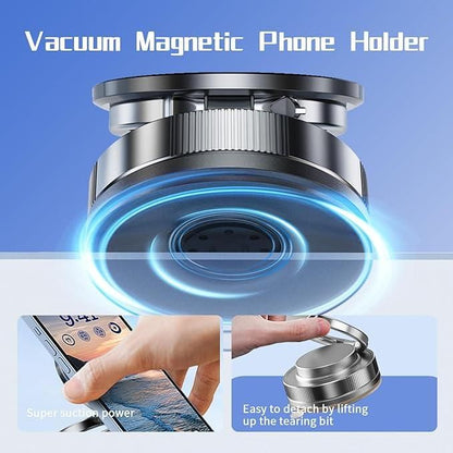 🌀Vacuum Absorption Magnetic Bracket – Foldable Phone Stand