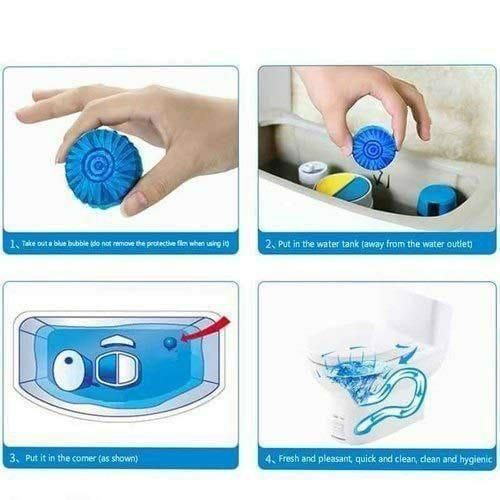 🚽Toilet Cleaning Tablet – Automatic Toilet Deodorizer & Bathroom Cleaner (Pack of 10)